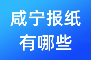 咸寧報紙有哪些