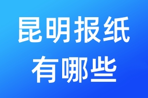 昆明報(bào)紙有哪些