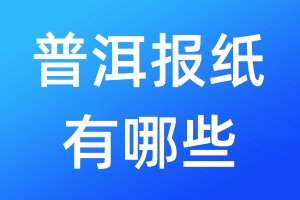 普洱報紙有哪些